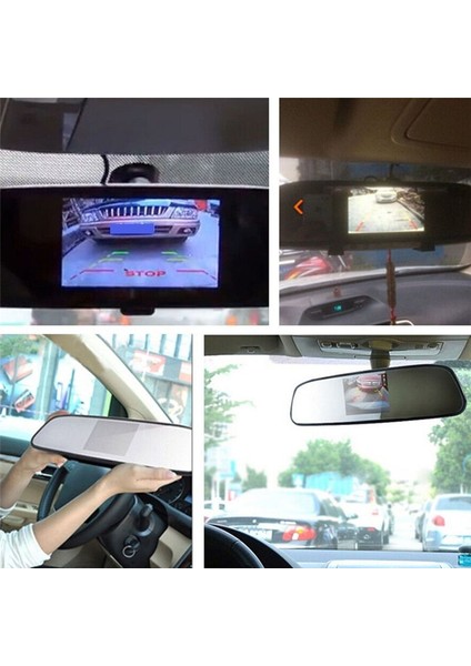 4 3 Inç Dikiz Aynası Ekran Arabası Hd LCD Ekran DVD Ekran Ters Kamera Araç Aksesuarları (Yurt Dışından) modelleri