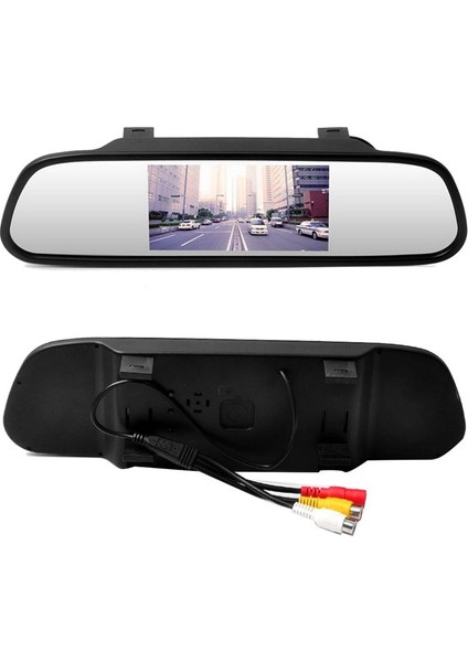 4 3 Inç Dikiz Aynası Ekran Arabası Hd LCD Ekran DVD Ekran Ters Kamera Araç Aksesuarları (Yurt Dışından) fırsatları