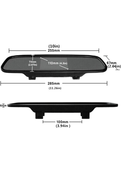 4 3 Inç Dikiz Aynası Ekran Arabası Hd LCD Ekran DVD Ekran Ters Kamera Araç Aksesuarları (Yurt Dışından) indirimleri