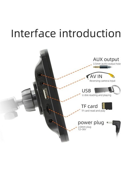 7inch Araba Touch 2 5d Ekran Kablosuz Carplay Android Otomatik Araba Taşınabilir Radyo Bluetooth Mp5 Fm Alıcı Ses Ana Bilgisayar (Yurt Dışından) fiyatları