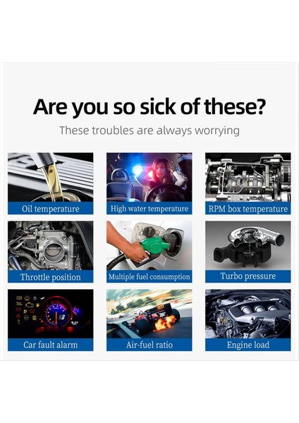 P21 Hud Kafa Araç Bağışımızca Dijital Saat Gps Speedometre Obd2 Teşhis Araçları Enstrüman (Yurt Dışından)