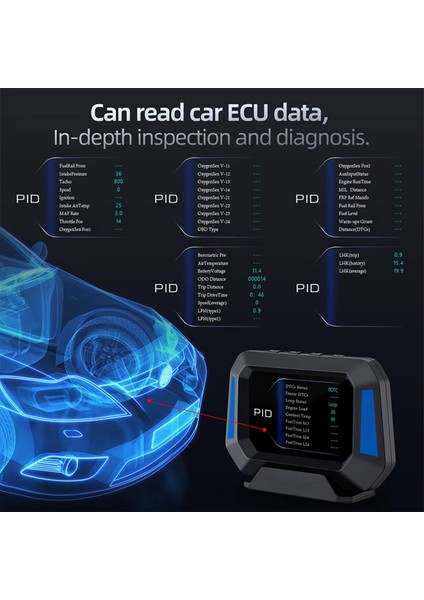 P21 Hud Kafa Araç Bağışımızca Dijital Saat Gps Speedometre Obd2 Teşhis Araçları Enstrüman (Yurt Dışından) modelleri