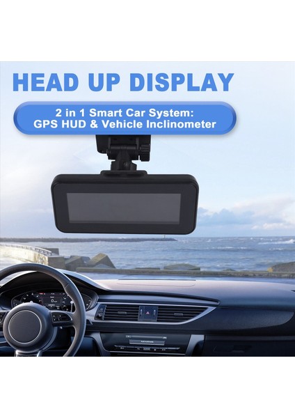 Tüm Arabalar Için M60 Araba Gps Hud Speedometre Akıllı Incinometre Off-Road Hız Ekran Eğim Alanı Açısı Pusula (Yurt Dışından) fırsatları