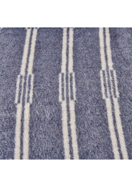 Soft Mavruz Pamuklu Çift Kişilik Battaniye - Mavi - 200X220 cm modelleri