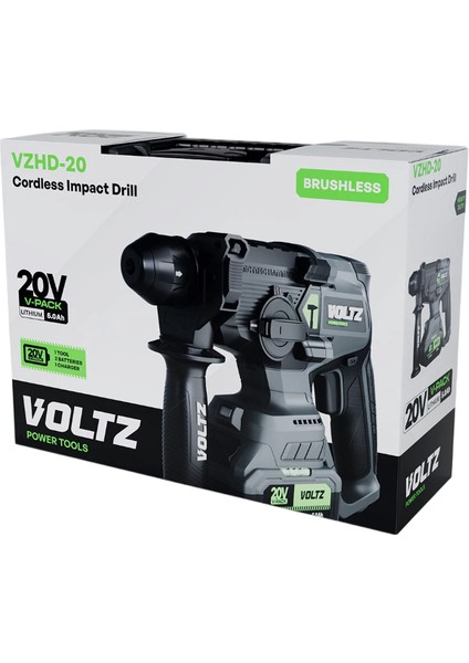 Vzdh-20 Akülü Kırıcı Delici - Kömürsüz - Ağır Hizmet - Sds Plus - LED Işık - Ayarlanabilir Hız fırsatları