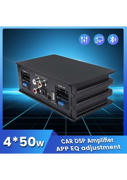 4X50W Araba Dsp Amplifikatör Işlemci Desteği 10 Eq Ses Etkileri Dijital Ses Işlemcileri Ses Güç Amp&#39 Si Takın ve Oynatın (Yurt Dışından) indirimleri