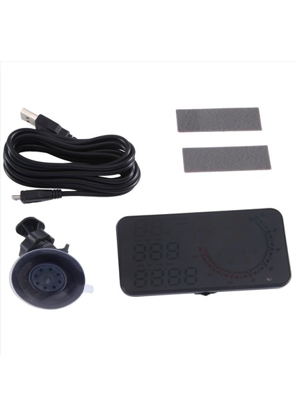 G11 Hud Başlık Ekranı Gps Araç Ekranı Hızlı Alarm Sürüş Hızı Evrensel Siyah (Yurt Dışından)