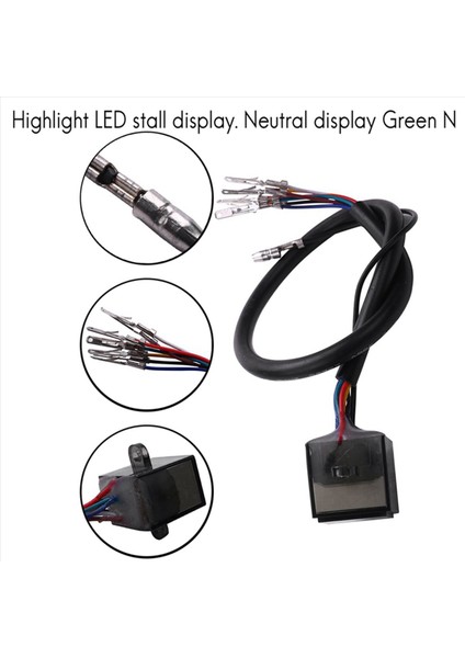 5x Yeşil LED Evrensel N-6 Dijital Dişli Göstergesi Motosiklet Ekran Vardiya Kolu Sensörü Motosiklet Aksesuarları (Yurt Dışından)