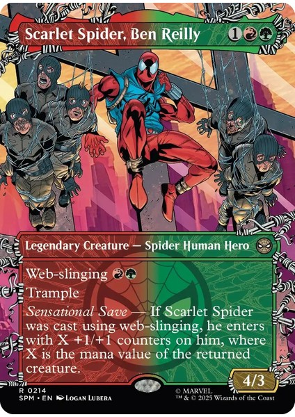 Scarlet Spider, Ben Reilly R-0214 Lisanslı Oyun Kartı