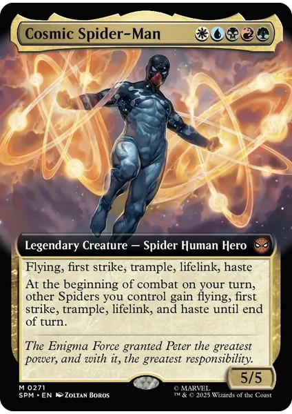 Cosmic Spider-Man M-0271 Lisanslı Oyun Kartı