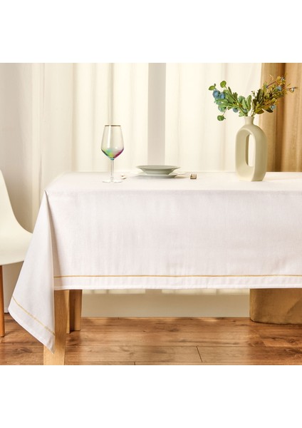 Soft Stripe Masa Örtüsü - Ekru - 150X220 cm fiyatları