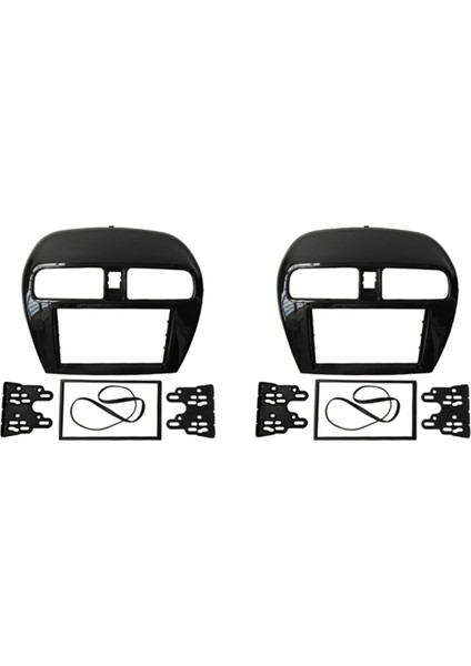 2 Mitsubishi Mirage Space Star Stars Radyo Stereo Panel Montaj Kiti 178X100MM &amp 178X102MM (Yurt Dışından)