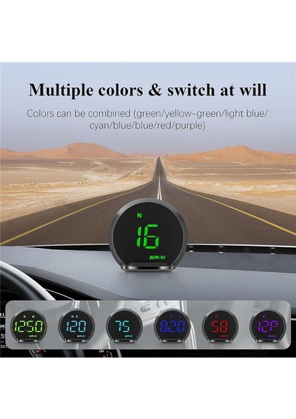 G13 Araba Gps Başlık Ekranı Hud Hedece Sedemeter Dijital Saat Hd Başlık Evrensel (Yurt Dışından) fiyatları