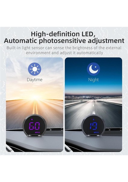 G13 Araba Gps Başlık Ekranı Hud Hedece Sedemeter Dijital Saat Hd Başlık Evrensel (Yurt Dışından) indirimleri