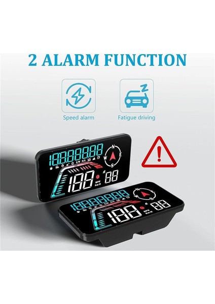 G12 Hud Başlık Ekranı Gps Otomobil Ekranı Hızlı Alarm Sürüş Hızı Evrensel Gösterildiği Gibi (Yurt Dışından) modelleri