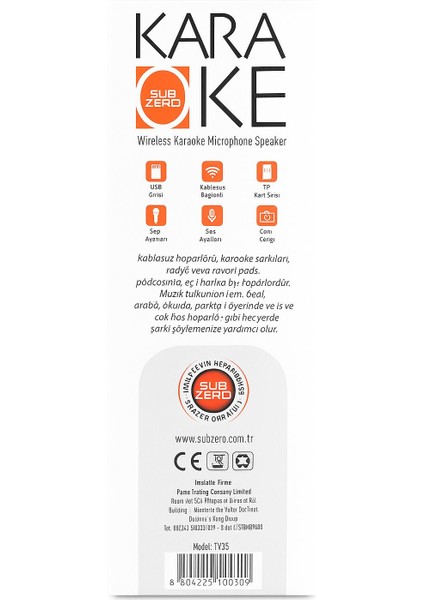 Subzero Sz-K1 Wireless Bluetooth Karaoke Mikrofon ve Hoparlör – Şarjlı, Taşınabilir, LED Işıklı, Ses Efektli fiyatları