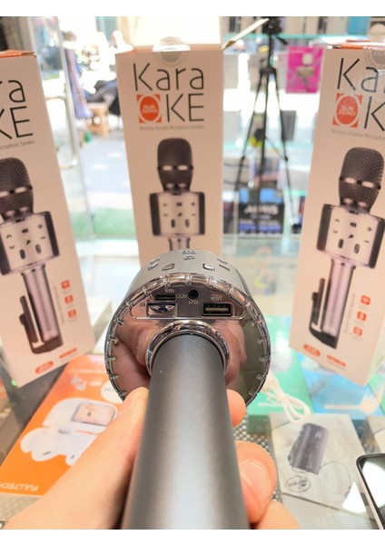 Subzero Sz-K1 Wireless Bluetooth Karaoke Mikrofon ve Hoparlör – Şarjlı, Taşınabilir, LED Işıklı, Ses Efektli modelleri