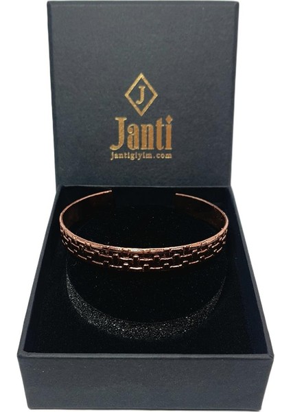 JTAW25BLK1622 Bakır Model 1622 Garantili Hediye Kutulu Janti Bileklik