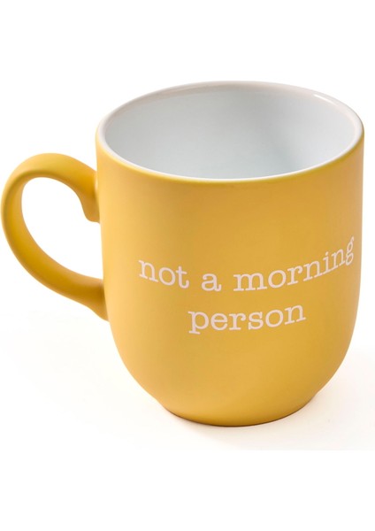 Not A Morning Person Kupa - Sarı - 400 ml modelleri