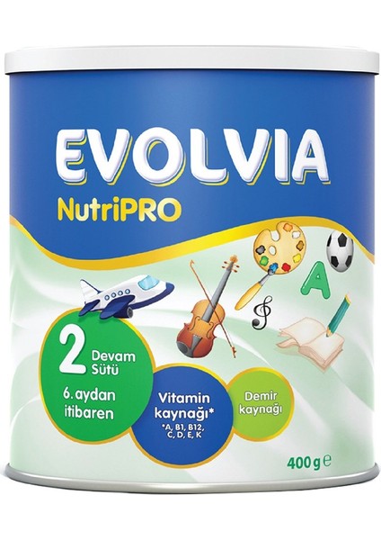 2 Evolvia Bebek Maması 400 gr