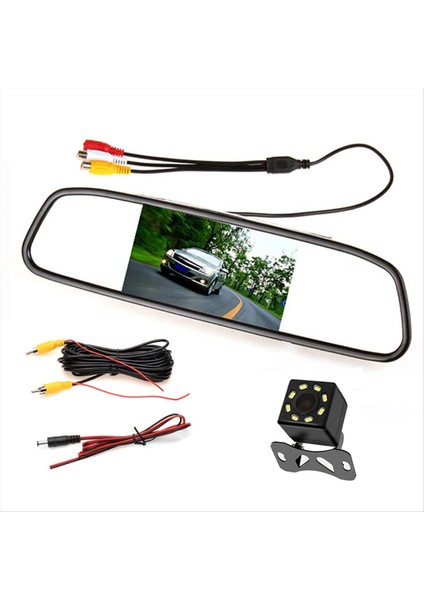 Araba LCD Ayna Monitörü Park Ekranı Arka Görünüm Için Otomatik Ekran Yardımı Kamera (Yurt Dışından)