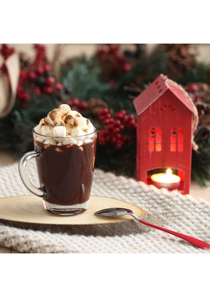 Vega Cam Kupa 6 Kişilik 300 ml Kulplu (Kahve/Çay Bardağı)