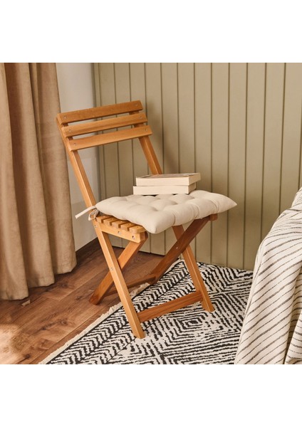 Soft Traum Sandalye Minderi - Bej - 40X40 cm