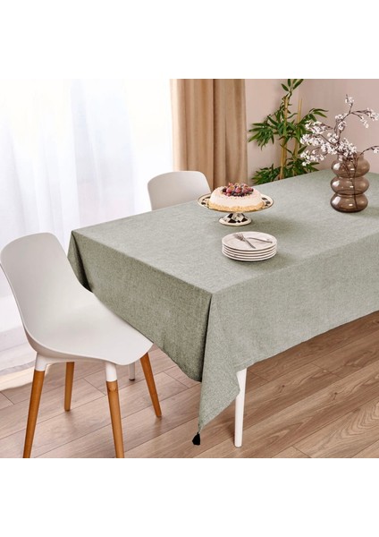 Soft Tuch Püsküllü Masa Örtüsü - Yeşil - 150X220 cm fiyatları