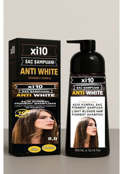 Beyaz Kapatan Şampuan(Açık Kumral 8.0) 300ML. ( Beyaz Saçlar Için )