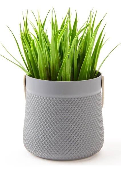 Dekor Kulplu Saksılı Yapay Çiçek - Renkli - 15X9 cm fiyatları