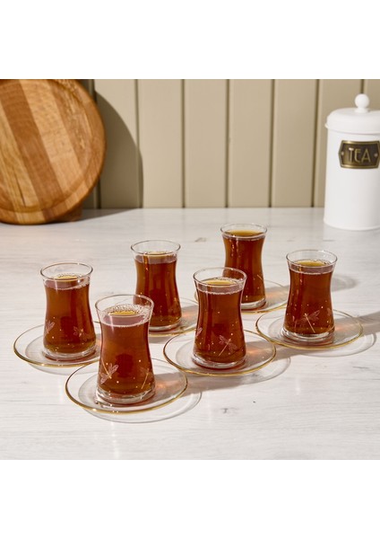 Dragonfly 12 Parça Çay Seti - Renkli - 170 ml