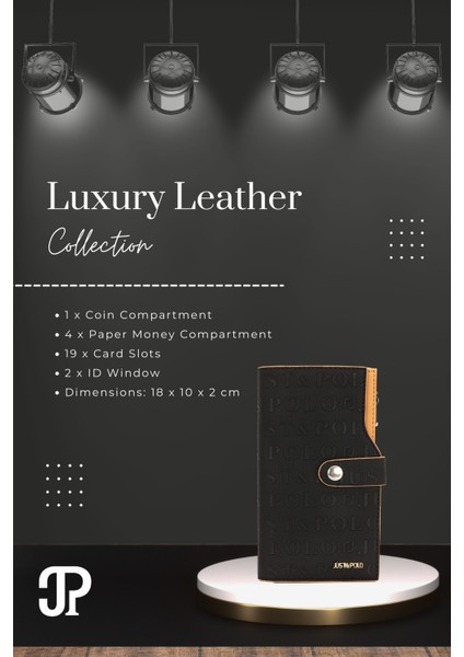 Orijinal Just Polo Collection Lüks Yumuşak Deri Bozuk & Kağıt Para Bölmeli Şık Kartlıklı Cüzdan fiyatları