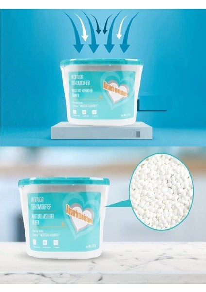 600 ml Nem Alıcı Rutubet Giderici Aparat - Limonlu Mutfak Salon Banyo Küf Koku Alıcı Granül fiyatları