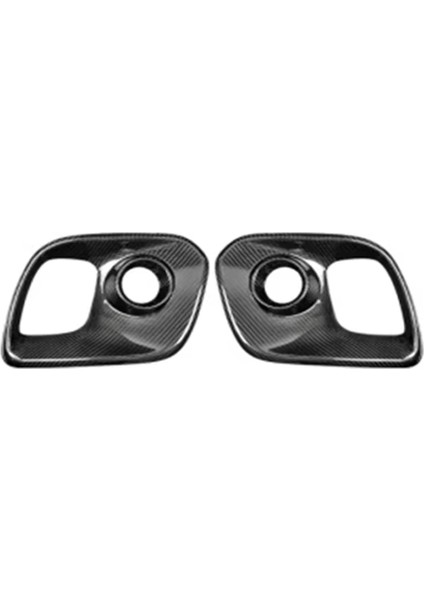 Fiat Abarth 2017+ Için Gerçek Karbon Fiber Araba Ön Izgara Kaplaması Sis Lambası Çerçeve Kaplaması Ön Sis Lambası Çerçeve Kaplaması (Yurt Dışından)