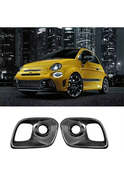 Fiat Abarth 2017+ Için Gerçek Karbon Fiber Araba Ön Izgara Kaplaması Sis Lambası Çerçeve Kaplaması Ön Sis Lambası Çerçeve Kaplaması (Yurt Dışından) fiyatları