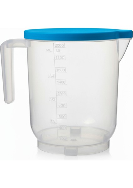 Pratik Mutfak Ölçü Kabı - 2 Litre Dereceli Şeffaf Hazne Bpa Free fırsatları