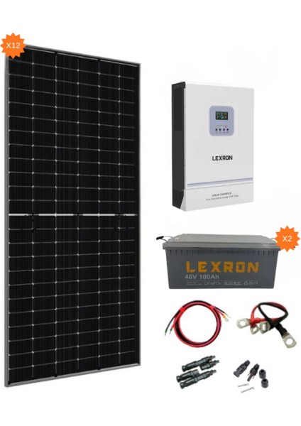 11KW Lexron Lityum Solar Paket indirimleri