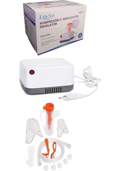 Kompresörlü Nebulizatör Cihazı Inhalatör – Buhar Makinası Inhalasyon Tedavisi WNE211 fiyatları
