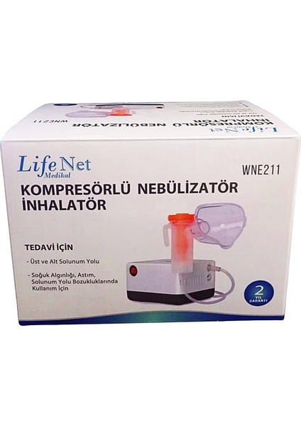 Kompresörlü Nebulizatör Cihazı Inhalatör – Buhar Makinası Inhalasyon Tedavisi WNE211 fırsatları