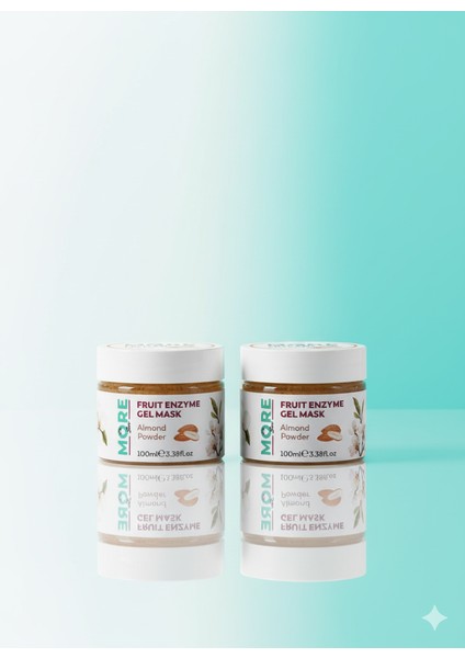 Badem Özlü Doğal Peeling - Fruit Enzyme Gel Mask 2'li