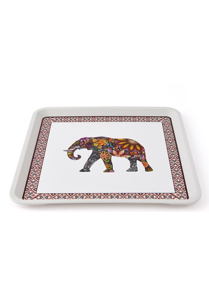 Home Fil Desenli Alaçatı Kare Tepsi - 32,5X32,5 cm modelleri