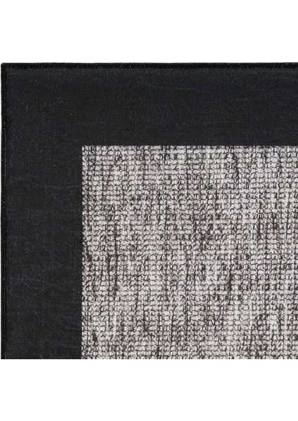 Pratico Gri Makinede Yıkanabilir Kaymaz Taban Mutfak Halısı Sisal Görünüm Yumuşak Dijital Baskı Halı fırsatları