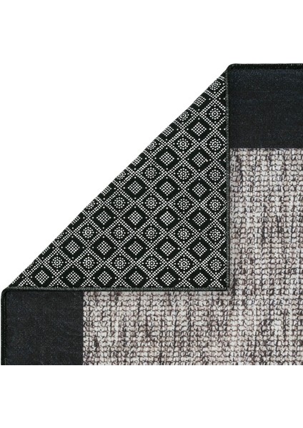 Pratico Gri Makinede Yıkanabilir Kaymaz Taban Mutfak Halısı Sisal Görünüm Yumuşak Dijital Baskı Halı indirimleri