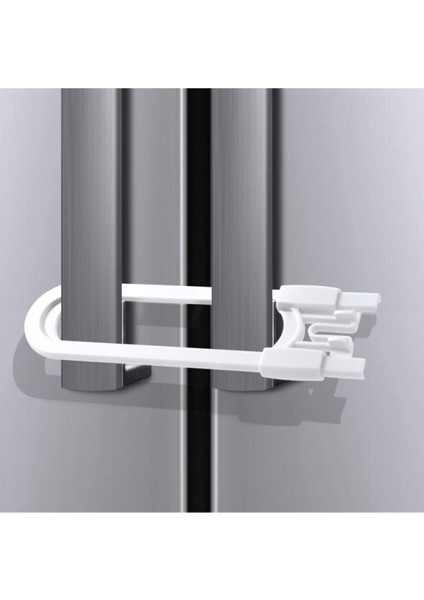 Çekmece Sürgülü Güvenlik Kilidi + Pvc Kapı - Pencere Emniyet Kilidi Çelik - 2li Set LK9R3P fırsatları