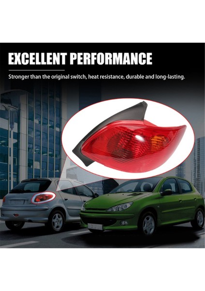 Peugeot 206 1998-2010 Için Sağ Arka Fren Lambası (Yurt Dışından) indirimleri