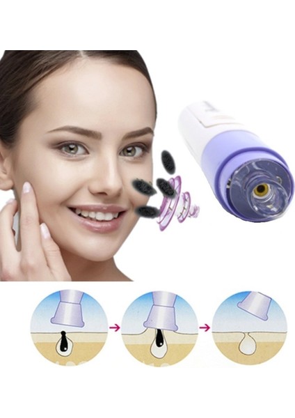 6 Parça Manikür Seti + Siyah Nokta Temizleme Cihazı - Yüz Temizleme - 2li Set A3B2C1 fırsatları