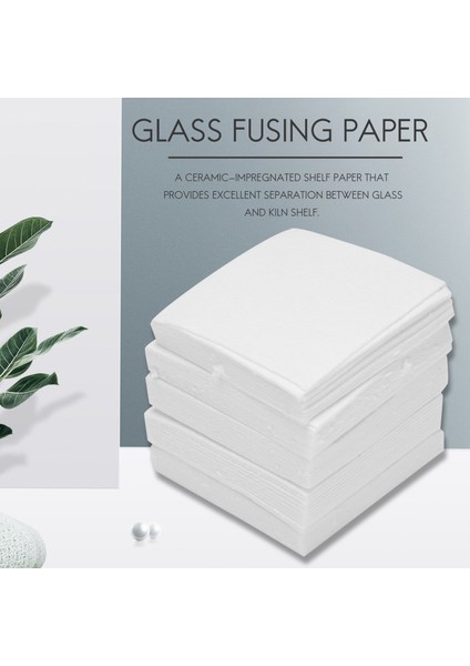 50 Yaprak Seramik Elyaf Kare Mikrodalga Fırın Cam Füzyon Kağıdı Ev Aletleri (Yurt Dışından) fiyatları