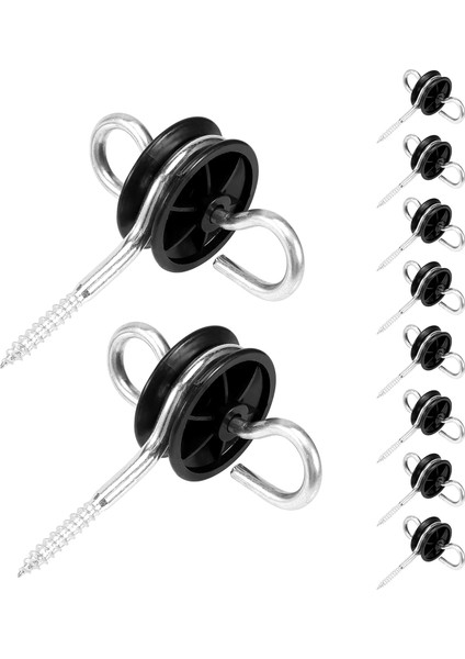 10 Adet Elektrikli Çit Kapısı Kolu Çapası Elektrikli Çit Izolatörleri Elektrikli Çit Ahşap Direkleri Için Çit Teli Izolatörleri (Yurt Dışından)