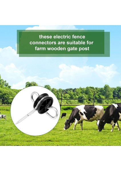 10 Adet Elektrikli Çit Kapısı Kolu Çapası Elektrikli Çit Izolatörleri Elektrikli Çit Ahşap Direkleri Için Çit Teli Izolatörleri (Yurt Dışından) fırsatları