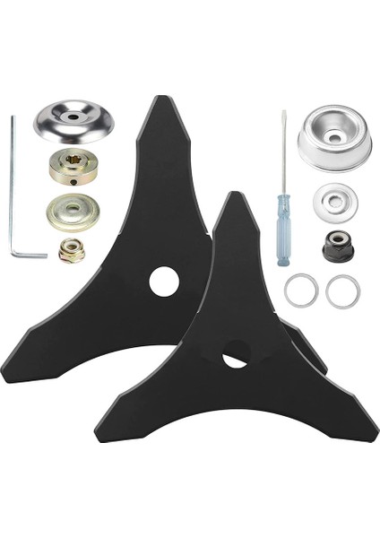 Çalılık Kesici Bıçağı Yabani Ot Ayıklayıcı Yedek Bıçağı, Adaptör Bağlantılı Karbür Çelik (25,4 mm Veya 20 mm Mil) (Yurt Dışından)